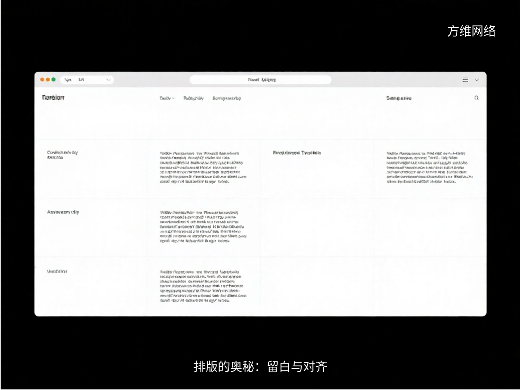 排版的奥秘：留白与对齐