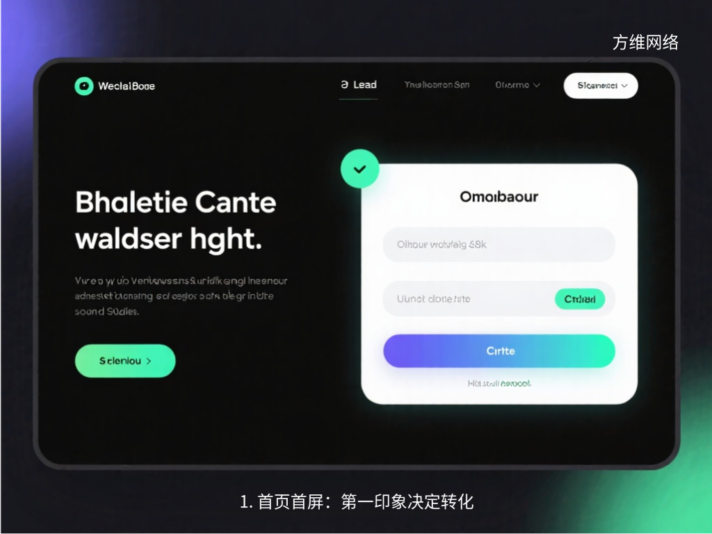 1. 首页首屏：第一印象决定转化