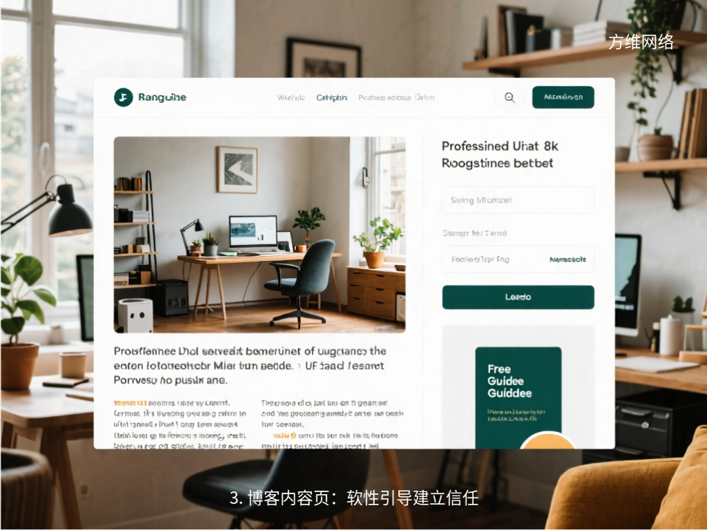 3. 博客内容页：软性引导建立信任
