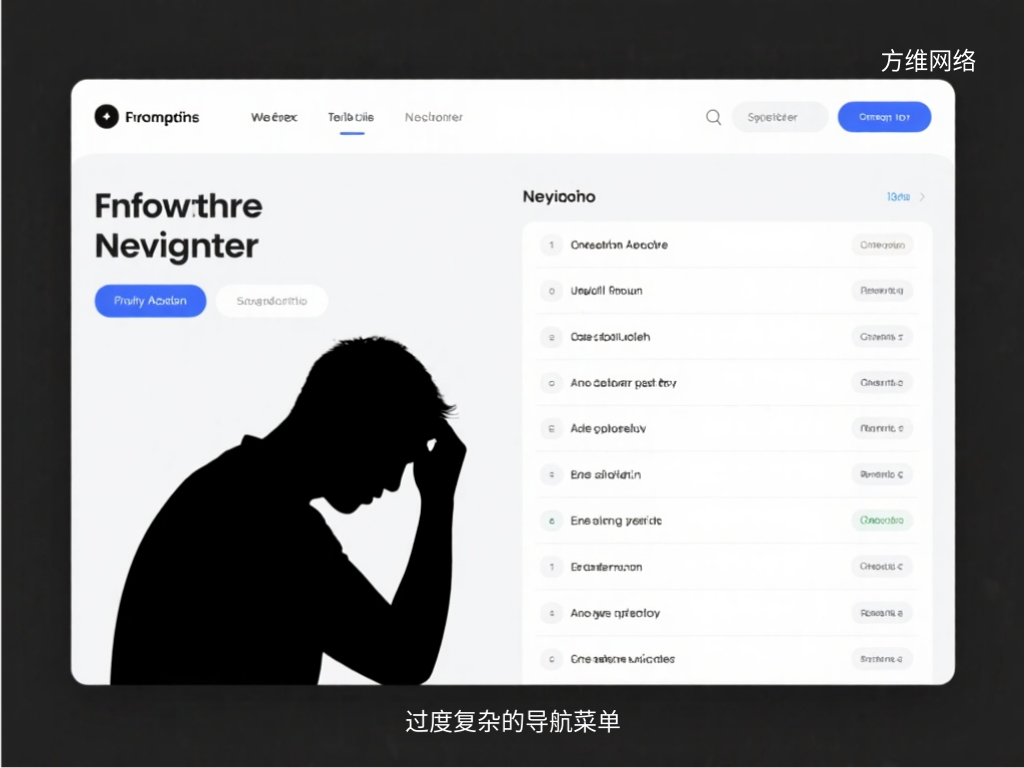 过度复杂的导航菜单