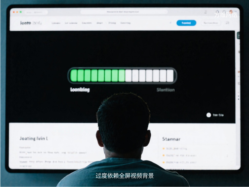 过度依赖全屏视频背景